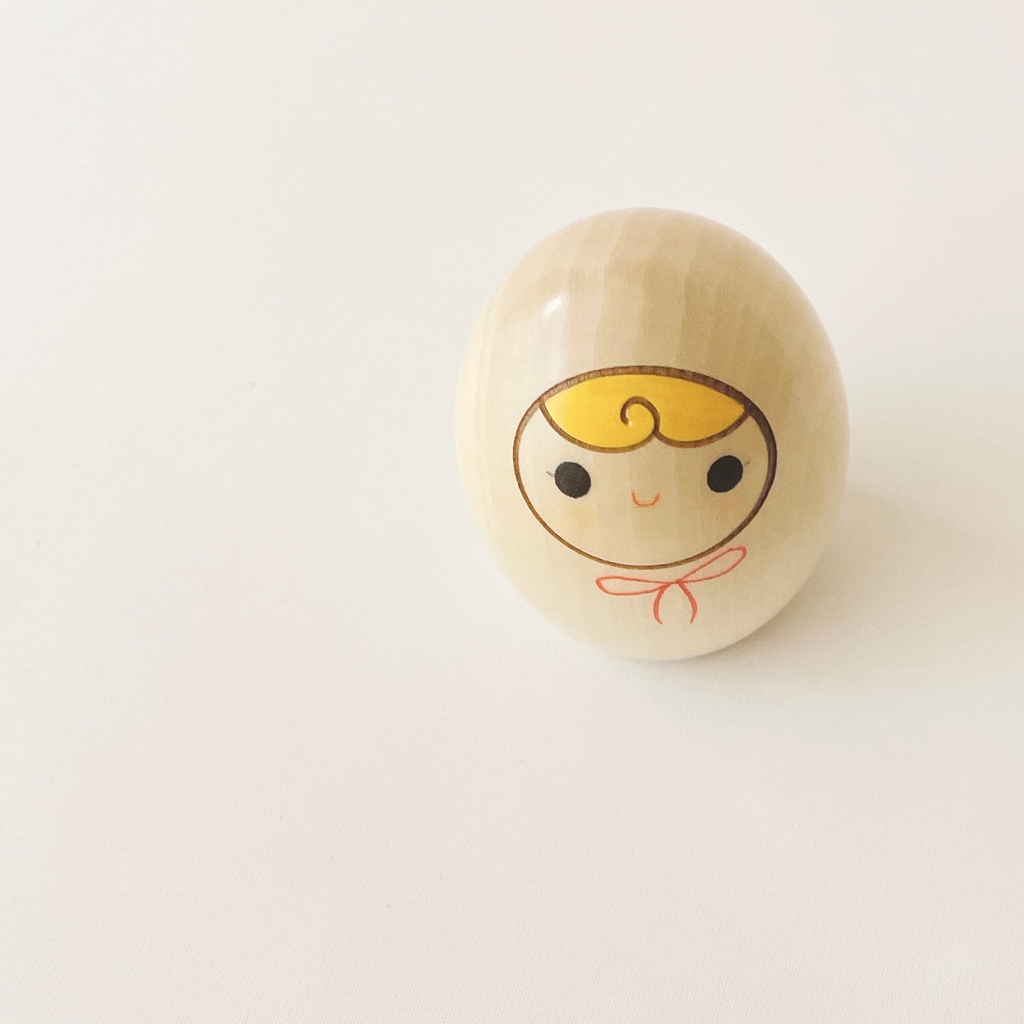 へその緒入こけし 赤リボン