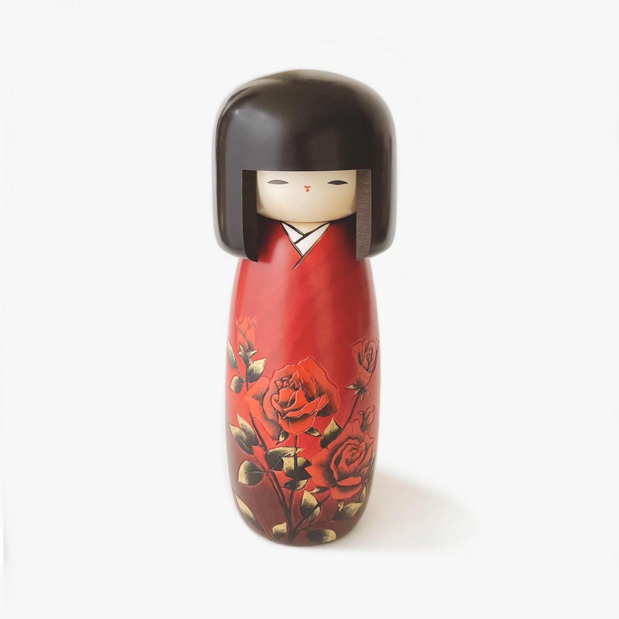 創作こけし　薔薇　工芸品 C58E821B-1A00-487B-8208-