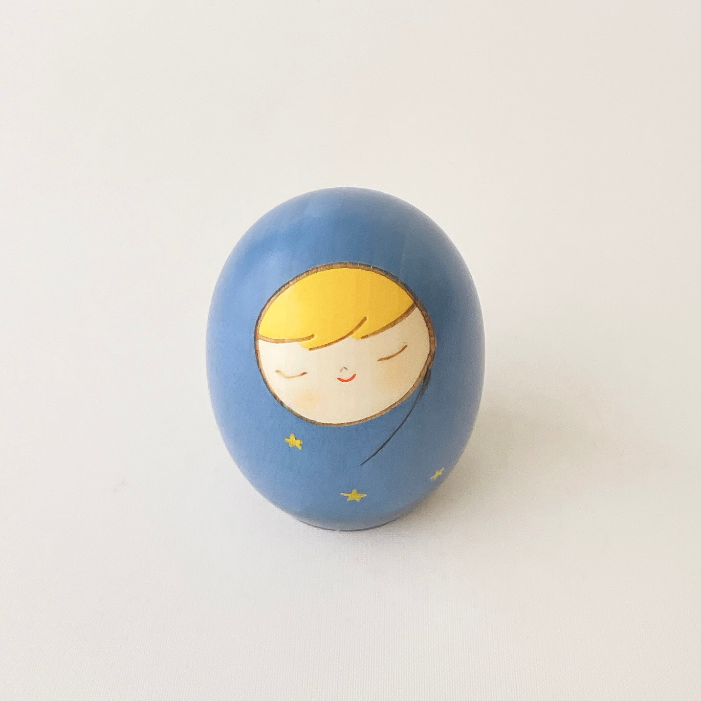 へその緒入こけし 星ブルー