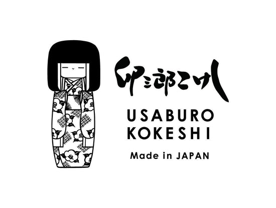 Kokeshi Kimono 13cm Usaburo Kokeshi