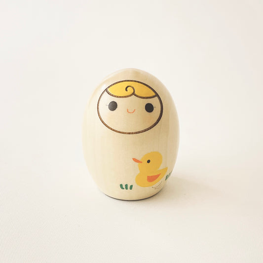 へその緒入こけし アヒル