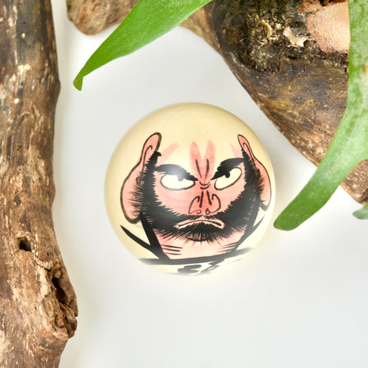 Koro koro Daruma (Good luck doll) White