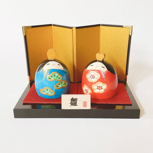 お雛さまこけし 笑い雛